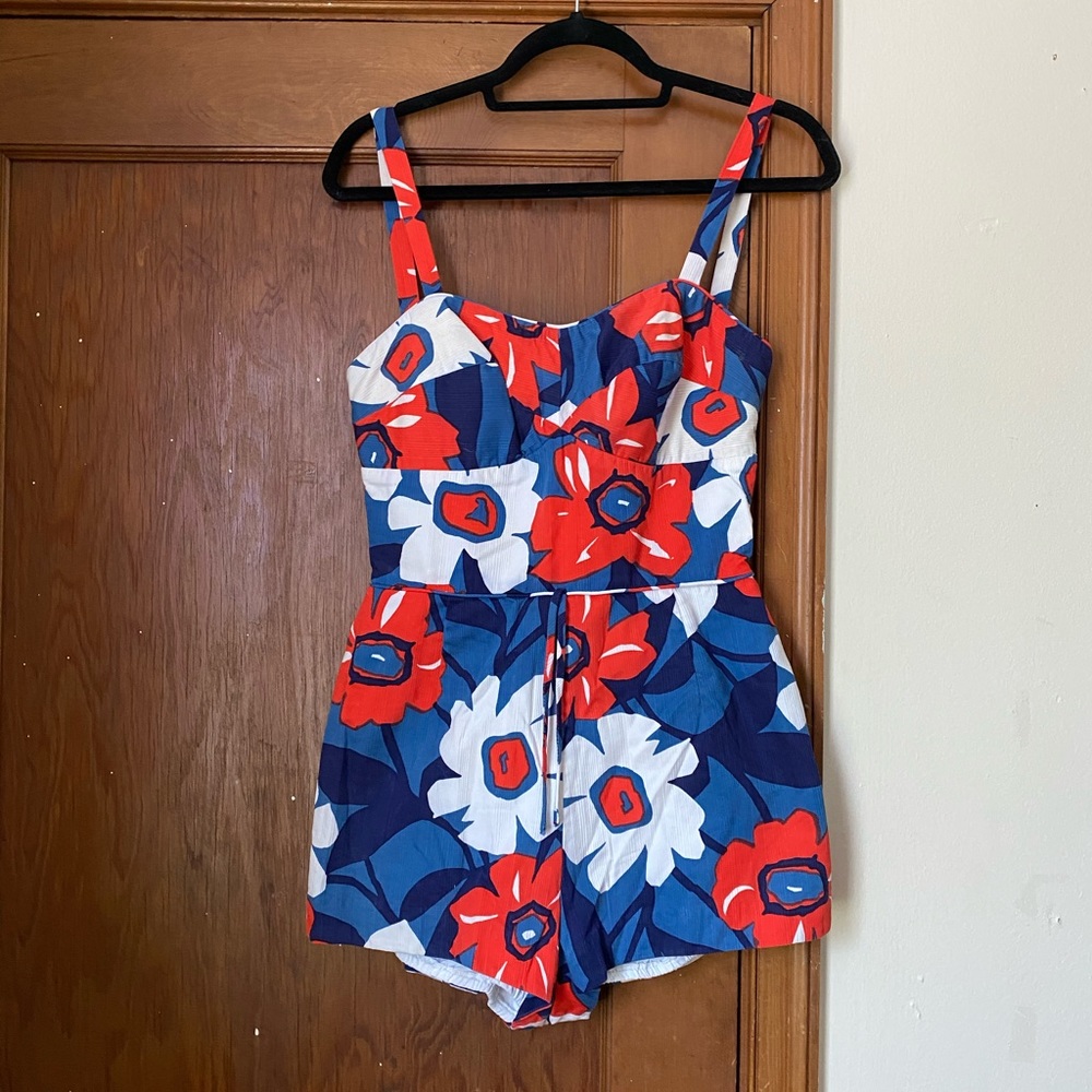 VINTAGE Hawaiian Floral Bathing Suit